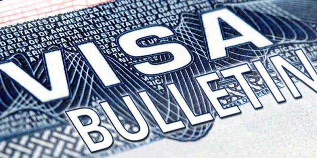 Close-up image of a U.S. visa document showing the words “Visa Bulletin” prominently, representing a U.S. visa bulletin update.