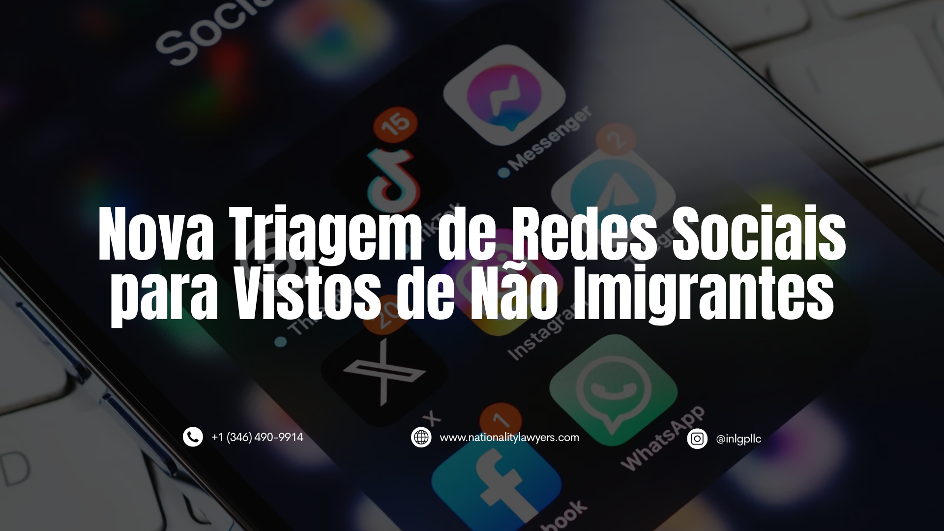 Nova Triagem de Redes Sociais para Vistos de não Imigrantes